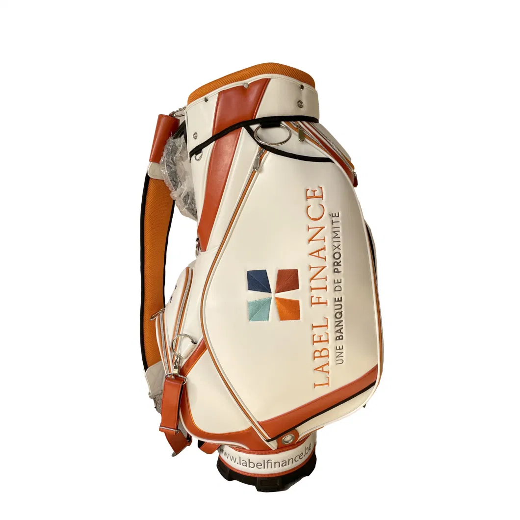 Customized PU Leather Golf Bag Cart Bag Staff Bag Golf Supplies Factory